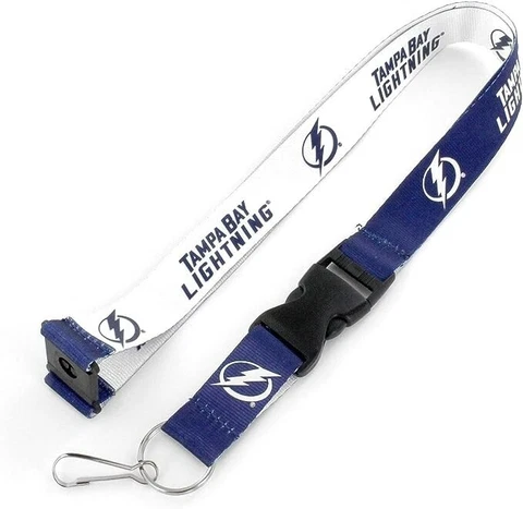 Tampa Bay Lightning Two Tone Lanyard Keychains Cover