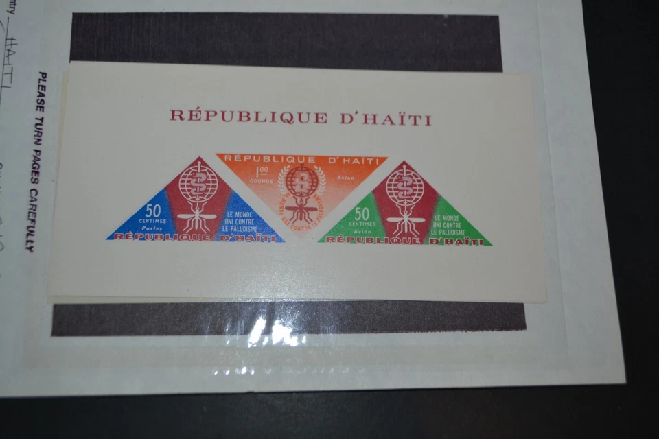 HAITI SCOTT #C190A MALARIA SOUVENIR SHEET MNH SET OF 1 - Image 1 of 1