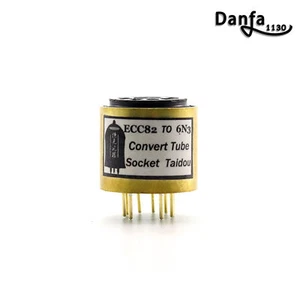 Un enchufe convertidor chapado en oro ECC82 ECC83 12AU7 12AX7 6N4 A 6N3 396A 5670 - Imagen 1 de 6