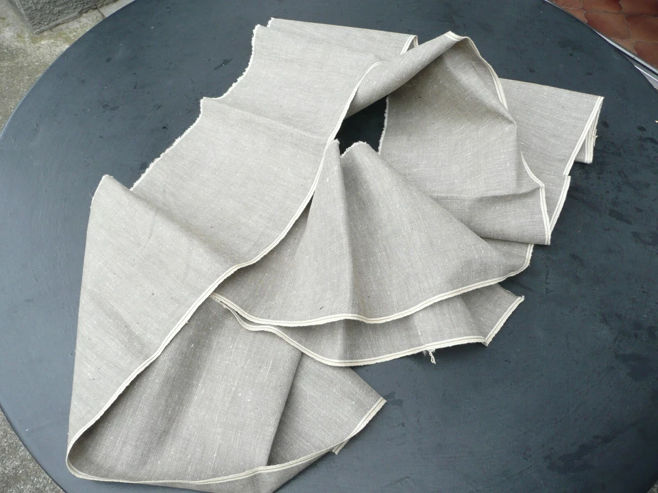 tissu ancien en métis gris - Photo 1/4