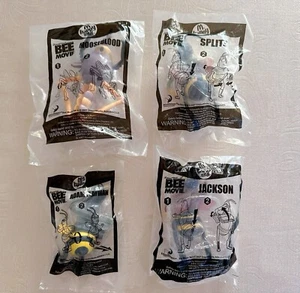 McDonalds Happy Meal Toys 2007 DreamWorks BEE MOVIE Bundle Set of 4 BNIP - Picture 1 of 2