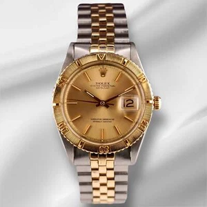 Rolex 36mm Datejust Turnograph Steel Yellow Gold Vintage Watch 1625 - Picture 1 of 11