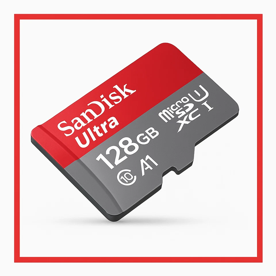 SanDisk 128GB microSD Karte Ultra A1 140MB/s Class10 UHS-I + SD Adapter  NEU OVP - Bild 1 von 4