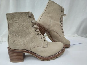 Frye Sabrina 6G Schnürstiefel Ivory 8M Vibram Sohlen - Bild 1 von 23