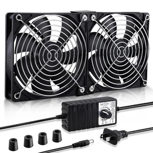 Fan with AC Plug Cabinet Fan 110V 240V AC Power Supply, Speed Controller 3V - Picture 1 of 12