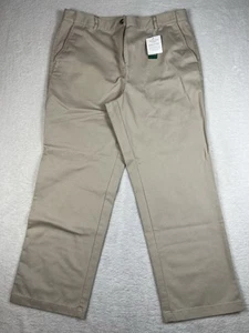NEU LL Bean Damen gerades Bein klassische Passform Chinohose beige Gr. 16 faltenfrei - Bild 1 von 6