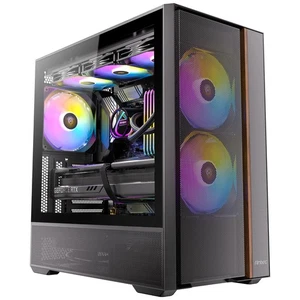 Antec FLUXREAR Mid Tower ATX PC Case with 5 Fans And Wood Accents - Picture 1 of 1