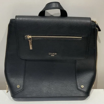 Dune Ladies Black Hand Bag / Back And Shoulder Strap . - Image 1 of 4