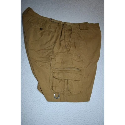 Orvis Safari Shorts Mens Size 46 Tan Cotton Flat Front Hiking Camping - Image 1 of 4