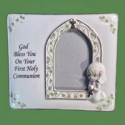 MOMENTOS PRECIOSOS Marco de Fotos Primera Comunión 3D Niña Figura 3.5x5" Regalo Foto 1 de 4