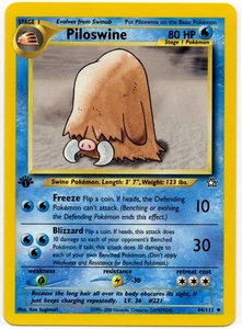 Pokemon - 1. Edition Neo Genesis Piloswine 44/111 NM - Bild 1 von 2