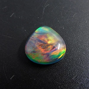5.80 Ct Multi Color Pear Cut Natural Doublet Opal Loose Gemstone CERTIFIED - Picture 1 of 8