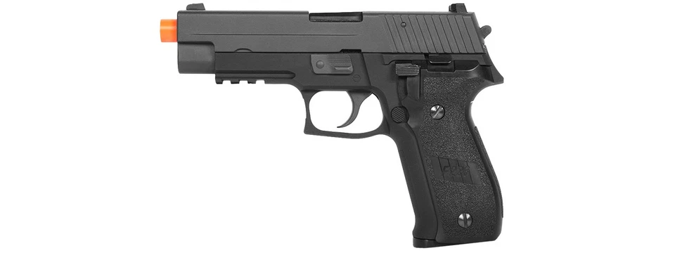 WE Tech P226 Airsoft Gun F226 Series Mk25 Full Metal Black Gas Blowback Pistol