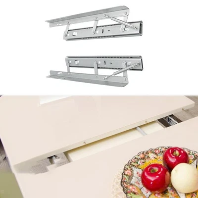 Dining Table Slide Space Saving Multipurpose Folding Table Lifting Rail 1Set { - Image 1 of 4