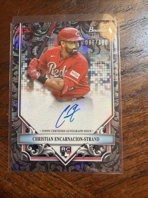 2024 Bowman Sterling Christian Encarnacion-Strand Auto RC Silver Refractor #/100 - Image 1 of 3