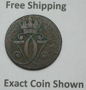 1771 Denmark 1 Skilling King Christian VII Danish Free Shipping - Picture 1 of 2