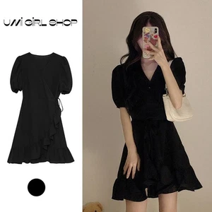 Womens Casual Dress with V Neck and Waist Detail Ideal for Daily Outings - Picture 1 of 37