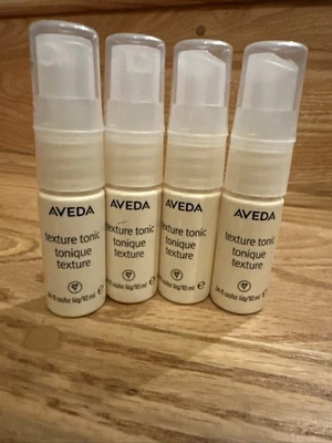 4 tónicos tónicos textura Aveda tamaño de viaje 0,34 oz / 10 ml = 30 ml en total Foto 1 de 4