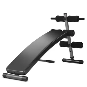 Adjustable Arc-Shaped Decline Sit up Slant Bench Crunch Board Fitness Workout - Picture 1 of 11