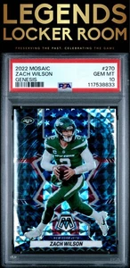 2022 Panini Mosaic #270 Zach Wilson Genesis PSA 10 - Picture 1 of 2