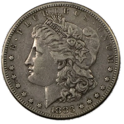 1883 S San Francisco Morgan Silver Dollar $1 Extremely Fine XF+ - Image 1 of 2