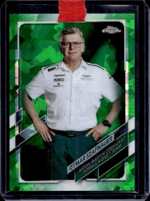 2021 Topps Chrome Sapphire F1 Otmar Szafnauer Refractor Green #13/75 - Image 1 of 2