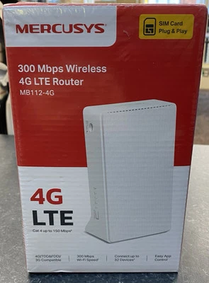 Mercusys(MB112-4G) 300Mbps 4G LTE Router, Wi-Fi Router.. - Image 1 of 4