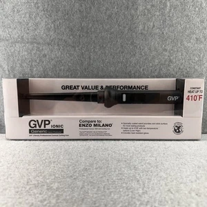 GVP Curling Iron Black Clipless Professional Salon Ionic 264834 3/4” 410 Degrees - Picture 1 of 6