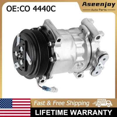 AC Compressor w/ Clutch for 1996-1999 Chevy K1500 2500 3500 P30 GMC C1500 2500 - Изображение 1 из 4