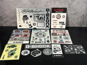CASIO G-SHOCK RARE Merch Promo Items Laminated Sticker Sheet Display Pieces HTF - Picture 1 of 3