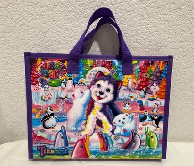 Lisa Frank Art Case Husky Polar Bear Tikanni 2020 Trifold Portfolio Carrying Bag - Image 1 of 4