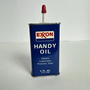 Vintage EXXON Handy Oil 4 oz Tin NEW SEALED - Picture 1 of 8