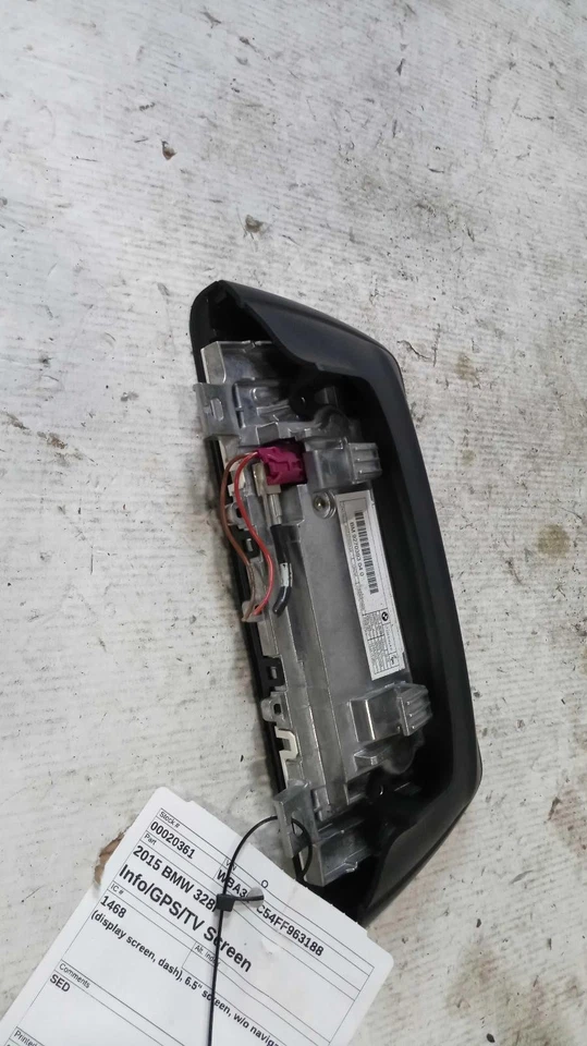 2015 BMW 328i display de infotainment fabricante de equipamento original bronzeado 126K milhas NJ25-20361-497326 - Imagem 1 de 4