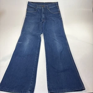 Pantalones de mezclilla azules Y2K La Vie talla 34x36 (32x34) pierna ancha acampanados holgados - Imagen 1 de 9