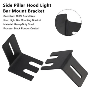 Side Pillar Hood Light Bar Mount Bracket For Honda Pioneer 700 1000 2014+ T8 - Picture 1 of 12