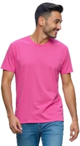 Milltex kurzärmeliges Unisex-T-Shirt Rundhalsausschnitt Ringgesponnen 52 % Baumwolle 4,7 Unzen Seitennaht - Bild 1 von 24