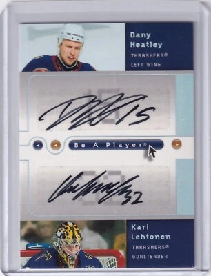 DANY HEATLEY & KARI LEHTONEN 2005-06 Upper Deck Be A Player Dual Autograph D-DK - Image 1 of 2