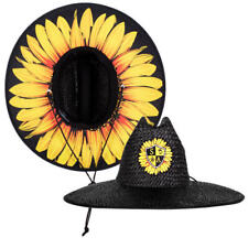 SA Under Brim Straw Hat Blackout Sunflower