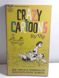 Crazy Cartoons VIP 1956 Paperback Fawcett Humor bp - Imagen 1 de 11