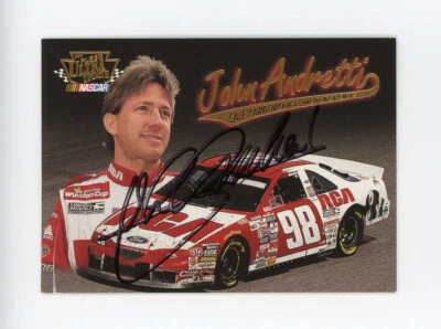 John Andretti 1997 Ultra Update автографы с автографом Fleer тиснение сертификат подлинности - Изображение 1 из 4