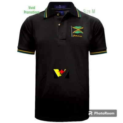 Camisa polo de golf Jacquard Jacaica camiseta de fútbol/golf Foto 1 de 2