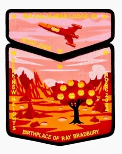 OA MA-KA-JA WAN 40 BSA NE IL 2024 NOAC 2-PATCH RAY BRADBURY HALLOWEEN TREE ART! - Picture 1 of 2