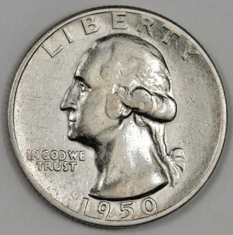 1950-s Washington Quarter.  High Grade. Inventory H  167138 Cover
