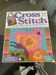 4M - Cross Stitch - Butterfly Fashion Bag Cross Stitch Kit - Beginners - Picture 1 of 2