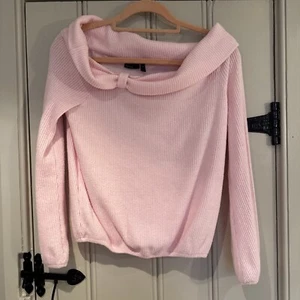 Soft Pink ASOS Design Jumper, Cowl Neck. Size S - Picture 1 of 5