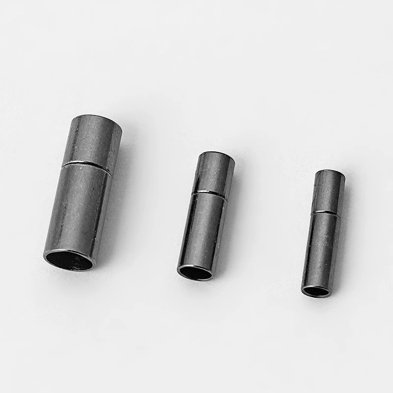 10 Sets Gunmetal Steel Bayonet Clasp for 3mm/4mm/6mm Necklace Bracelet Cords - Image 1 of 1