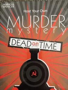 MARKS AND SPENCER HOST YOUR OWN MURDER MYSTERY - DEAD ON TIME - NEW & SEALED - Picture 1 of 5