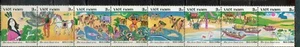 VIETNAM 1987, FOLKLORE, LEGENDS, Scott 1738 STRIP OF 8, MNH - Picture 1 of 1