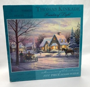 NewMEMORIES OF CHRISTMAS Thomas Kinkade 1000 Piece Puzzle (2002) Ceaco #3310-36 - Picture 1 of 7