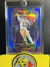 2022 Select Football Brock Purdy RC #213 Club Level Blue Prizm 51/99 49ers